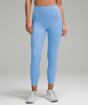 Lululemon Wunder Train High-Rise with Pockets 25" Tights Dam Blå Sverige | KQPOIZ853