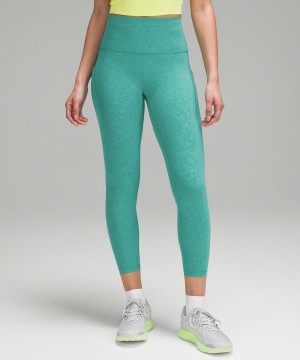 Lululemon Wunder Train High-Rise with Pockets 25" Tights Dam Gröna Sverige | JQHIPA780