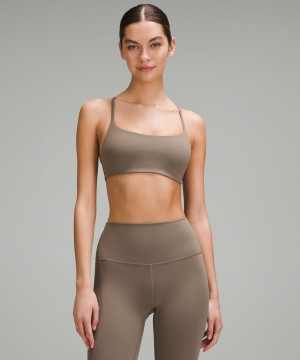 Lululemon Wunder Train Snörade Racer Bra Light Support, A/B Cup Sport BH Dam Grå Sverige | AXUKWS634