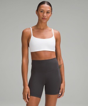Lululemon Wunder Train Snörade Racer Bra Light Support, A/B Cup Sport BH Dam Vita Sverige | OPXIWB820