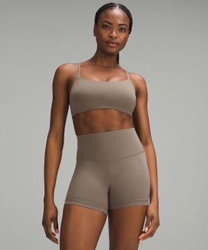 Lululemon Wunder Train Snörade Racer Bra Light Support, C/D Cup Sport BH Dam Grå Sverige | YHDUBN145