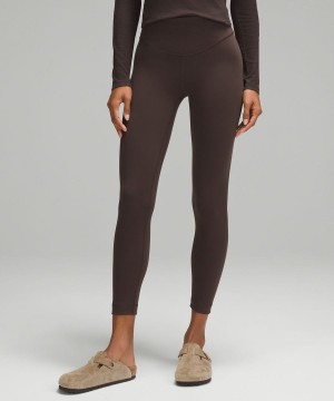 Lululemon Wunder Under SmoothCover High-Rise 25" Tights Dam Choklad Sverige | CNHXSM629