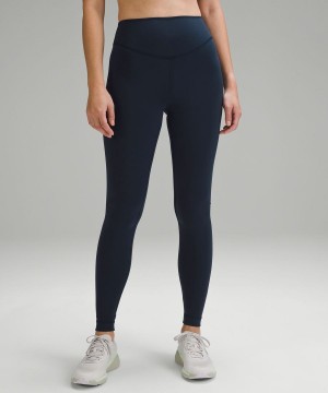 Lululemon Wunder Under SmoothCover High-Rise 28" Tights Dam Marinblå Sverige | ZTGKQJ184