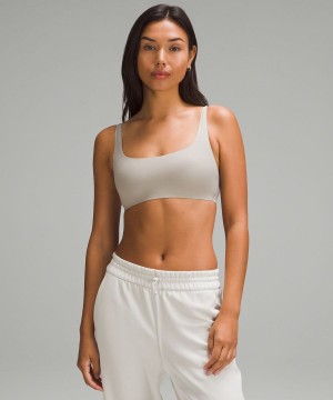 Lululemon Wundermost Ultra-Soft Nulu Scoop-Neck Bralette A–D Cups Sport BH Dam Grå Sverige | BXICGK619