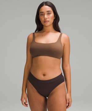 Lululemon Wundermost Ultra-Soft Nulu Scoop-Neck Bralette A–D Cups Sport BH Dam Choklad Sverige | HILRDN851
