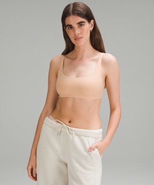 Lululemon Wundermost Ultra-Soft Nulu Scoop-Neck Bralette A–D Cups Sport BH Dam Beige Sverige | YTFHJK208