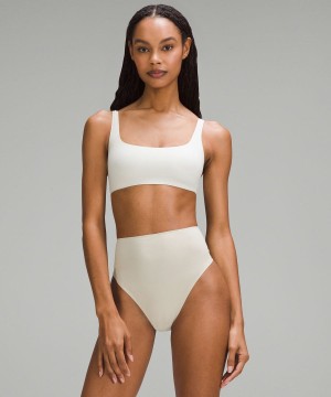 Lululemon Wundermost Ultra-Soft Nulu Scoop-Neck Bralette A–D Cups Sport BH Dam Beige Sverige | KXSUOD706