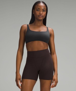 Lululemon Wundermost Ultra-Soft Nulu Scoop-Neck Bralette A–D Cups Sport BH Dam Svarta Sverige | WBIRGP810