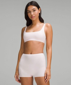 Lululemon Wundermost Ultra-Soft Nulu Scoop-Neck Bralette A–D Cups Sport BH Dam Ljusröda Sverige | YJTXZA381