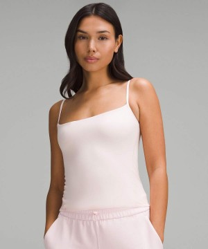 Lululemon Wundermost Ultra-Soft Nulu Spaghetti-Rem Cami Linne Dam Ljusröda Sverige | CHANUS912