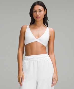 Lululemon Wundermost Ultra-Soft Nulu Triangle Bralette A–D Cups Sport BH Dam Vita Sverige | IBCTQJ248