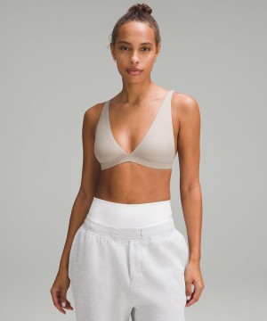 Lululemon Wundermost Ultra-Soft Nulu Triangle Bralette A–D Cups Sport BH Dam Grå Sverige | WZFXRN738