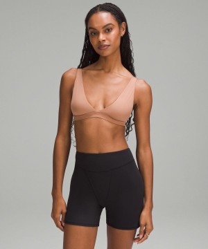 Lululemon Wundermost Ultra-Soft Nulu Triangle Bralette A–D Cups Sport BH Dam Bruna Sverige | EGBQHJ925