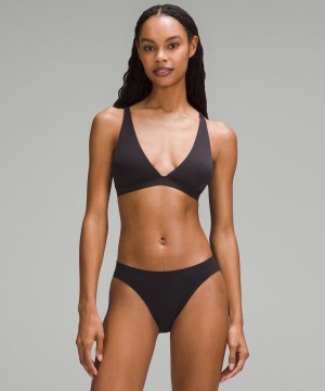 Lululemon Wundermost Ultra-Soft Nulu Triangle Bralette A–D Cups Sport BH Dam Svarta Sverige | YKPWSB653