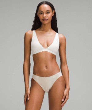 Lululemon Wundermost Ultra-Soft Nulu Triangle Bralette A–D Cups Sport BH Dam Beige Sverige | WICHYL347