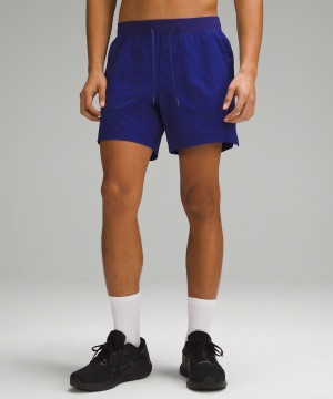 Lululemon Zeroed In Linerless 5" Shorts Herr Blå Sverige | LJHVYF423