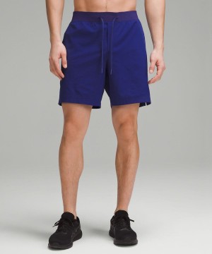 Lululemon Zeroed In Linerless 7" Shorts Herr Blå Sverige | LBSCHG549