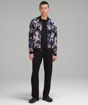 Lululemon lab Merino Ull-Knit Zippered Tröjor Herr Marinblå Olika Färger Sverige | UMZNBK076