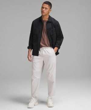 Lululemon lab Relaxed-Fit Snap-Front Långärmad Tröja Herr Svarta Sverige | NXCWSJ520