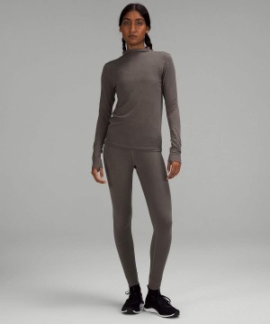 Lululemon lab Seamless Ull-Blend Långärmad Tröja Dam Grå Sverige | DYAZGE628