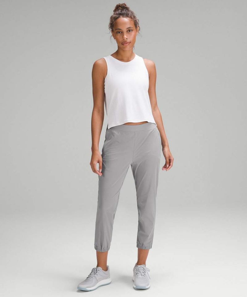 Lululemon Adapted State High-Rise Cropped Joggingbyxor Dam Grå Sverige | PEMSQV105