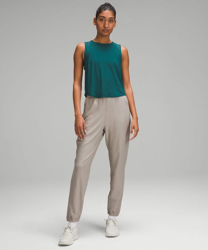 Lululemon Adapted State High-Rise Fleece Full Length Joggingbyxor Dam Grå Sverige | KQWXOB798