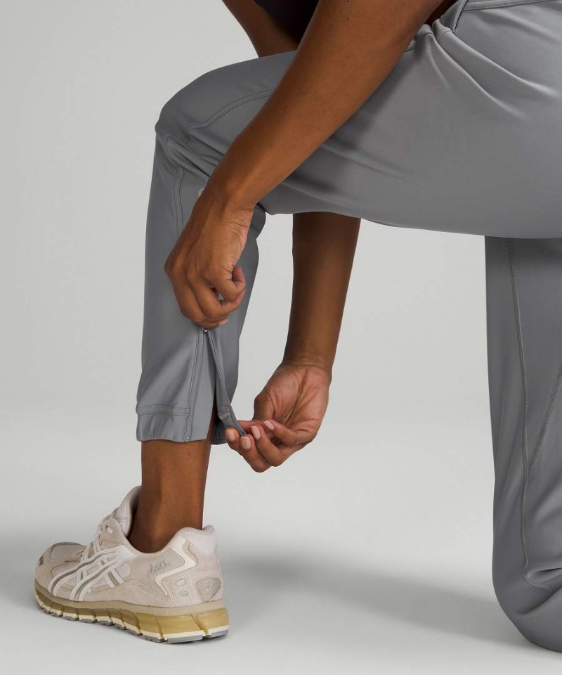 Lululemon Adapted State High-Rise Fleece Full Length Joggingbyxor Dam Grå Sverige | VWXGIO942