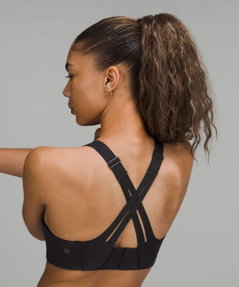 Lululemon AirSupport Bra High Support, C–DDD Cups Sport BH Dam Svarta Grå Sverige | FJRKMZ013