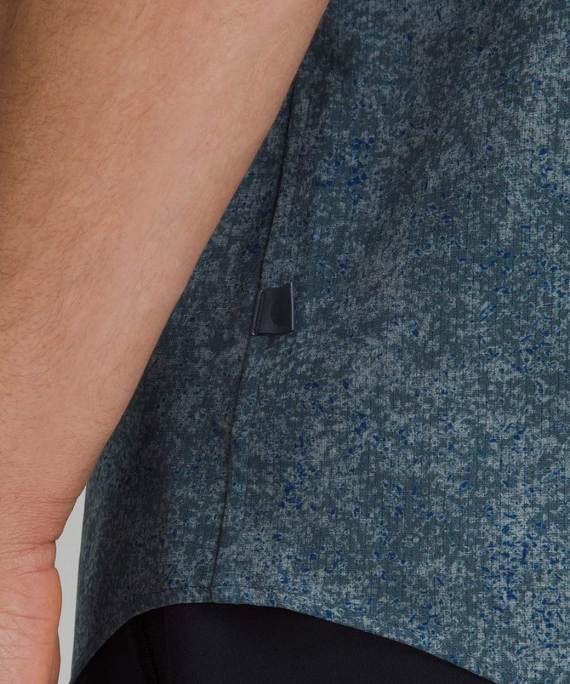 Lululemon Airing Easy Korta-Sleeve Skjorta Herr Blå Olika Färger Sverige | QTJZYE530