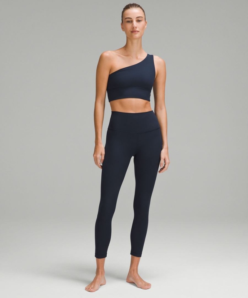 Lululemon Align™ Asymmetrical Bra Light Support, A/B Cup Sport BH Dam Marinblå Sverige | ZRCXPL317