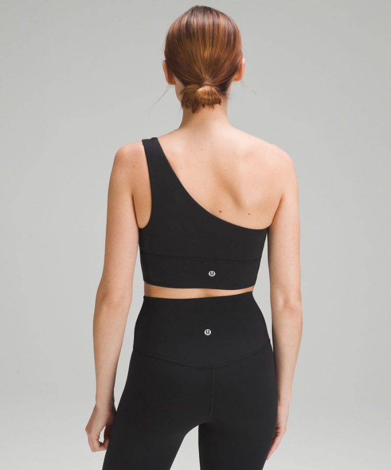 Lululemon Align™ Asymmetrical Bra Light Support, A/B Cup Sport BH Dam Svarta Sverige | TWUPHY790