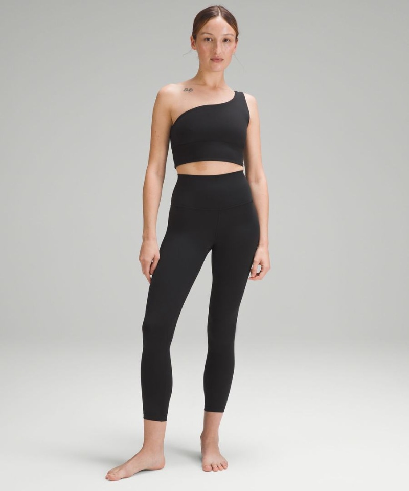 Lululemon Align™ Asymmetrical Bra Light Support, A/B Cup Sport BH Dam Svarta Sverige | TWUPHY790