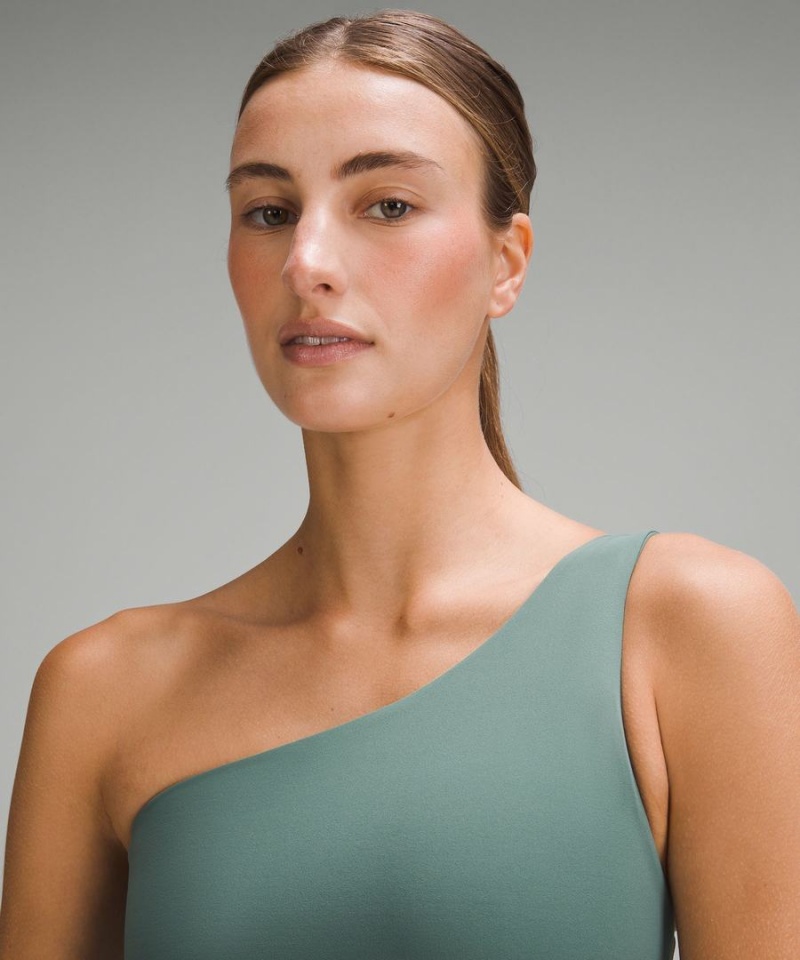 Lululemon Align™ Asymmetrical Bra Light Support, A/B Cup Sport BH Dam Mörkgröna Sverige | JTDMHU819