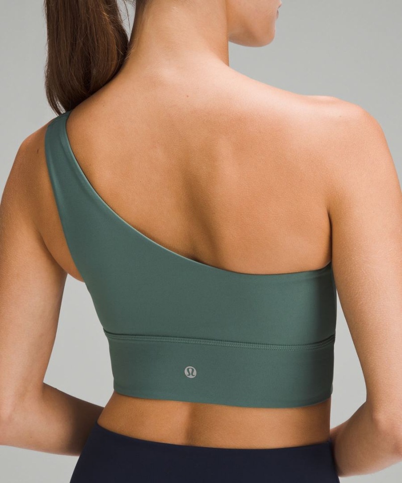 Lululemon Align™ Asymmetrical Bra Light Support, A/B Cup Sport BH Dam Mörkgröna Sverige | JTDMHU819