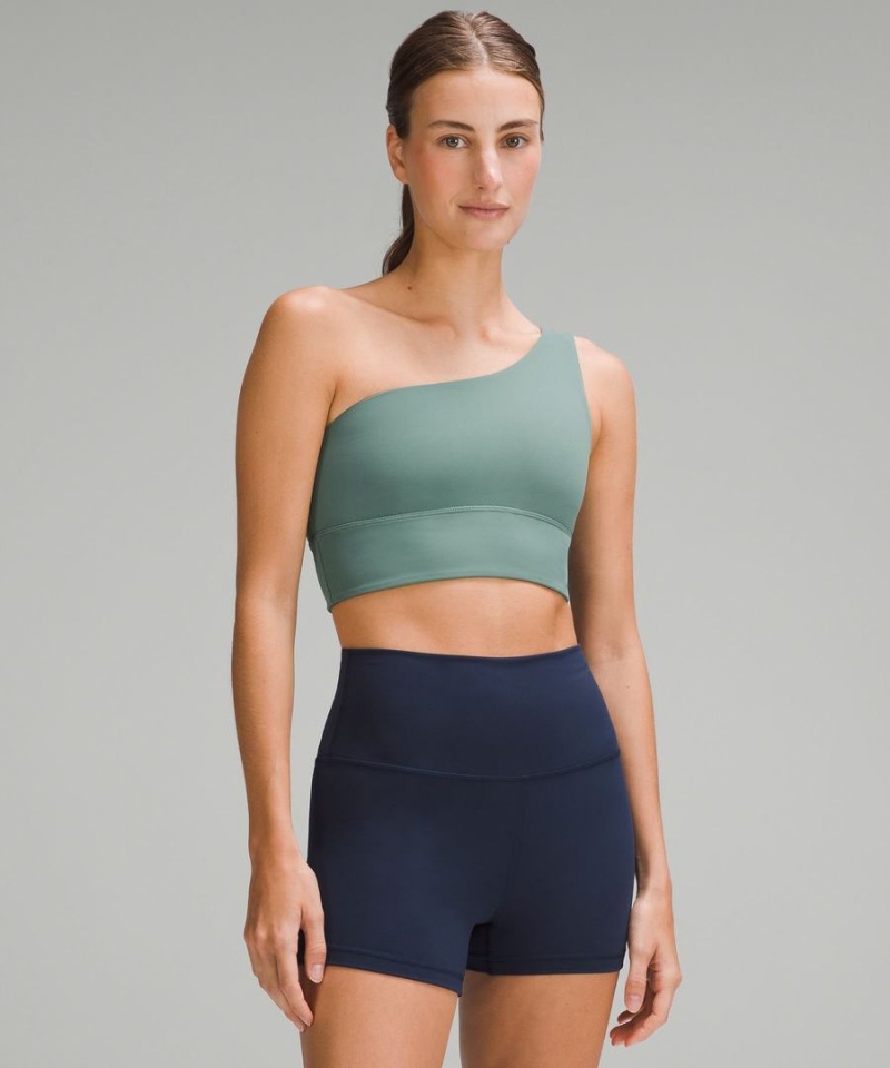 Lululemon Align™ Asymmetrical Bra Light Support, A/B Cup Sport BH Dam Mörkgröna Sverige | JTDMHU819