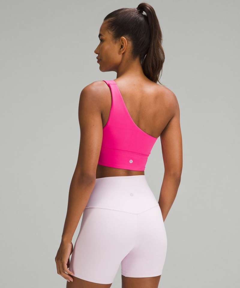 Lululemon Align™ Asymmetrical Bra Light Support, A/B Cup Sport BH Dam Rosa Sverige | HUKLQT248