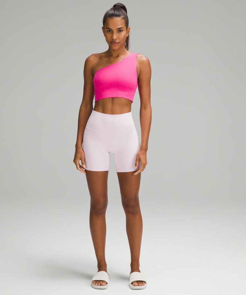 Lululemon Align™ Asymmetrical Bra Light Support, A/B Cup Sport BH Dam Rosa Sverige | HUKLQT248