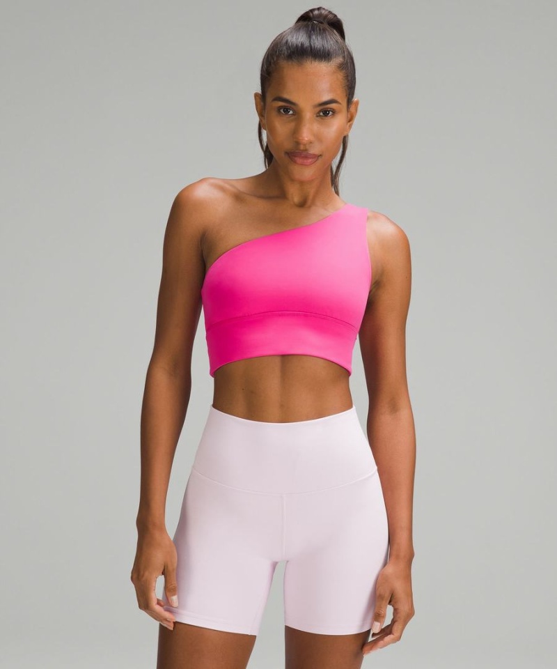Lululemon Align™ Asymmetrical Bra Light Support, A/B Cup Sport BH Dam Rosa Sverige | HUKLQT248