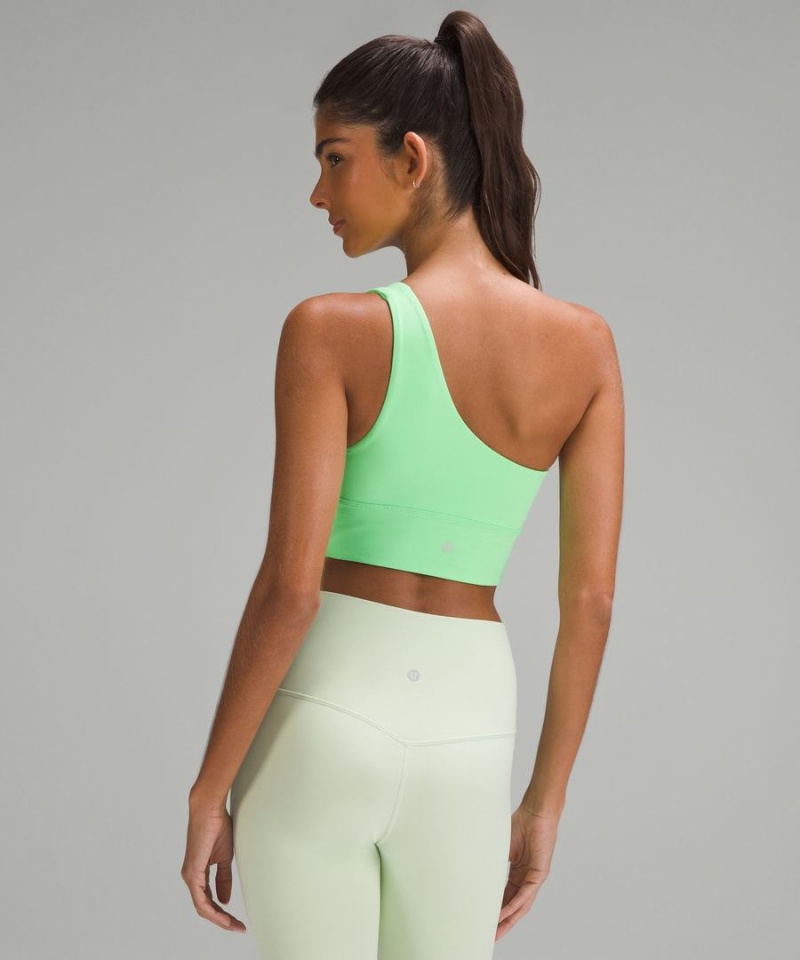 Lululemon Align™ Asymmetrical Bra Light Support, A/B Cup Sport BH Dam Turkos Sverige | JTCHBF504