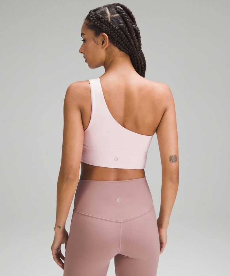 Lululemon Align™ Asymmetrical Bra Light Support, C/D Cup Sport BH Dam Rosa Sverige | FZQGTJ703