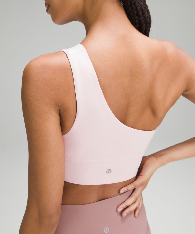 Lululemon Align™ Asymmetrical Bra Light Support, C/D Cup Sport BH Dam Rosa Sverige | FZQGTJ703