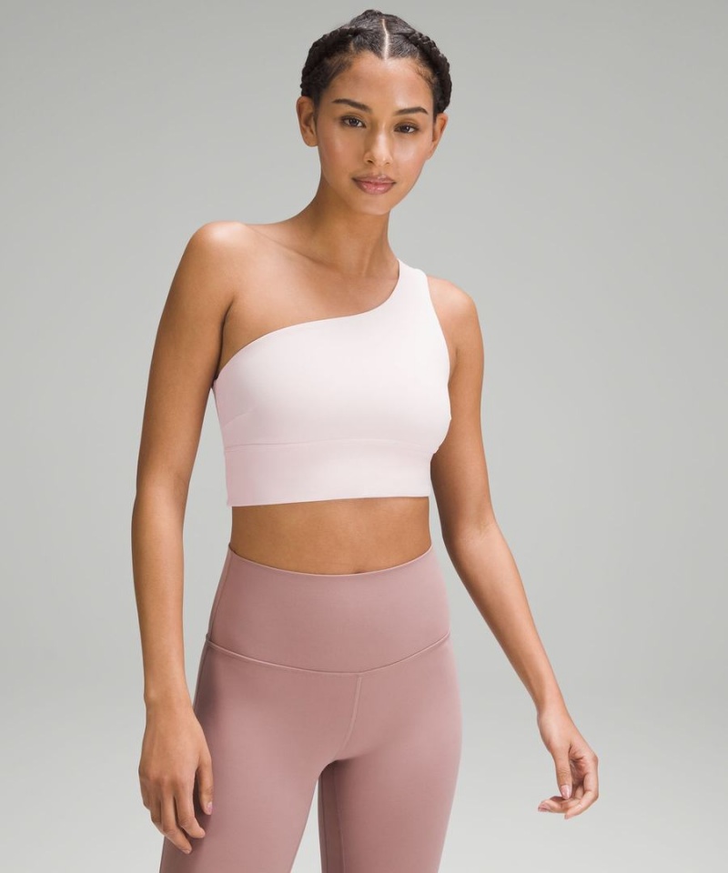 Lululemon Align™ Asymmetrical Bra Light Support, C/D Cup Sport BH Dam Rosa Sverige | FZQGTJ703