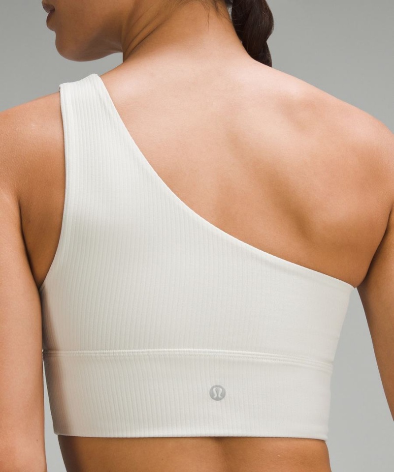 Lululemon Align™ Asymmetrical Räfflad Bra Light Support C/D Cup Shine Sport BH Dam Beige Sverige | DOBVTK783