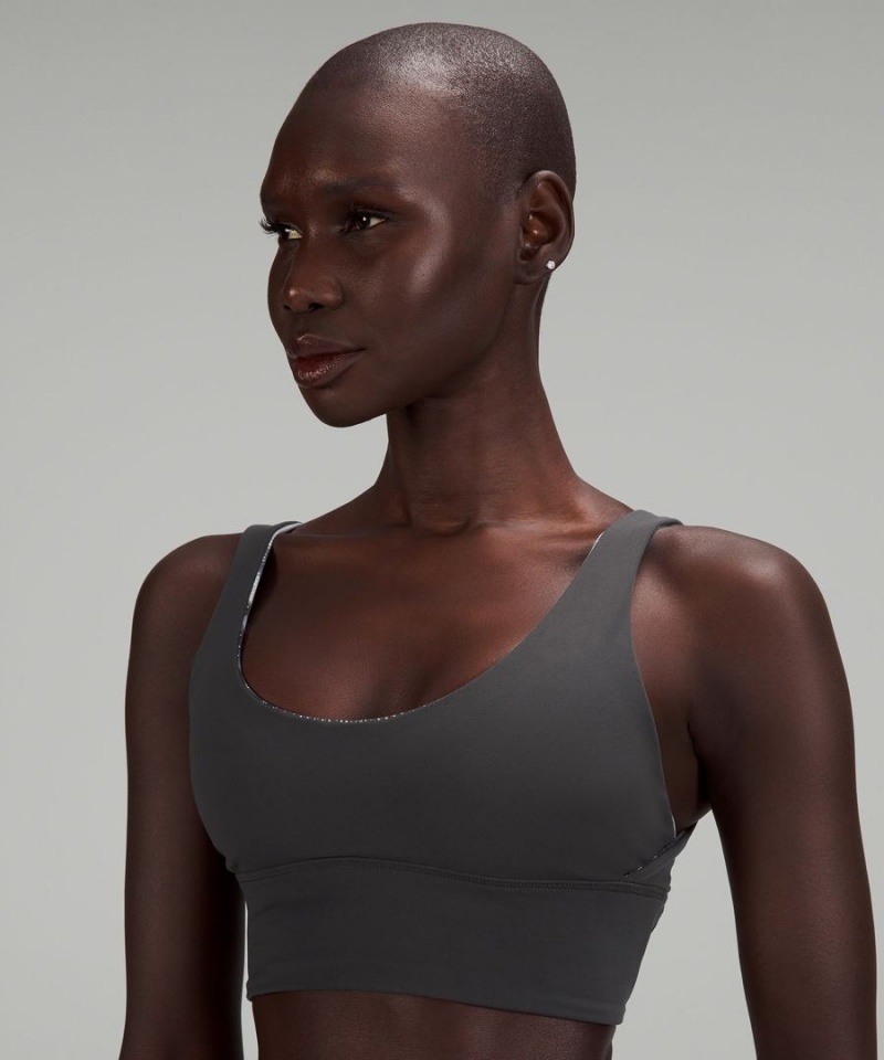 Lululemon Align™ Bra Shine Light Support, A/B Cup Sport BH Dam Mörkgrå Mörkgrå Sverige | UATCHE098