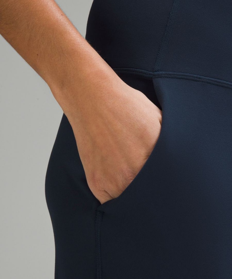 Lululemon Align™ High-Rise Breda-Leg Regular Tights Dam Marinblå Sverige | EWSMPU251