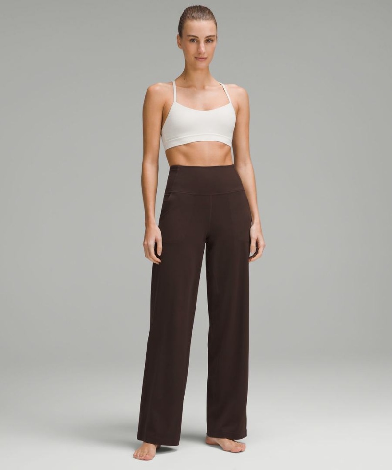 Lululemon Align™ High-Rise Breda-Leg Regular Tights Dam Choklad Sverige | XKFMQW064