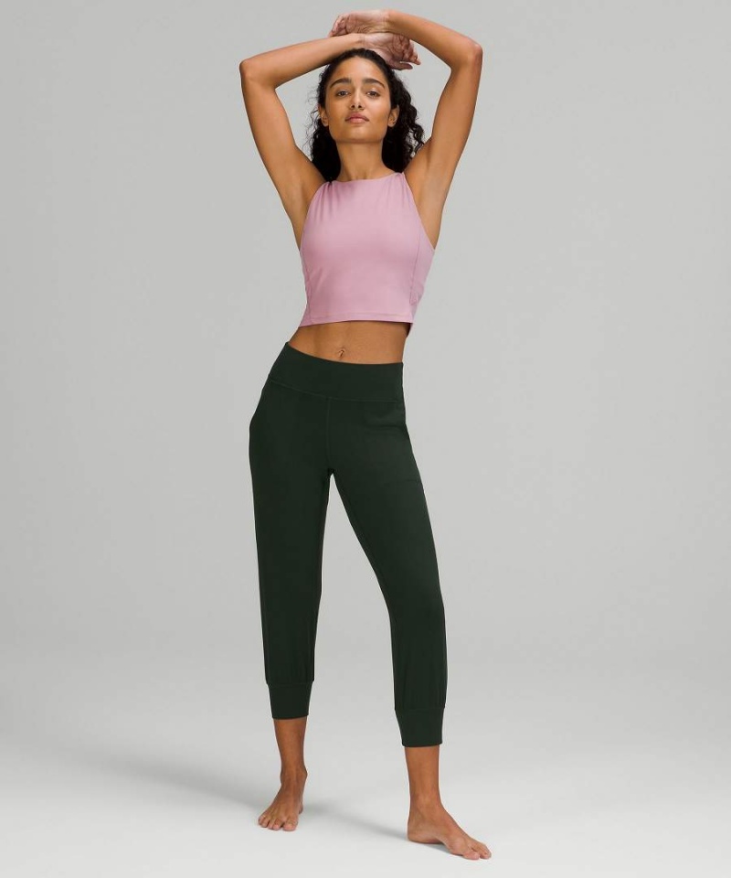 Lululemon Align™ High-Rise Cropped Joggingbyxor Dam Bruna Gröna Sverige | DMBHJY517