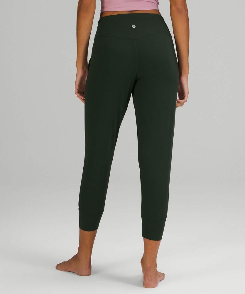 Lululemon Align™ High-Rise Cropped Joggingbyxor Dam Bruna Gröna Sverige | DMBHJY517