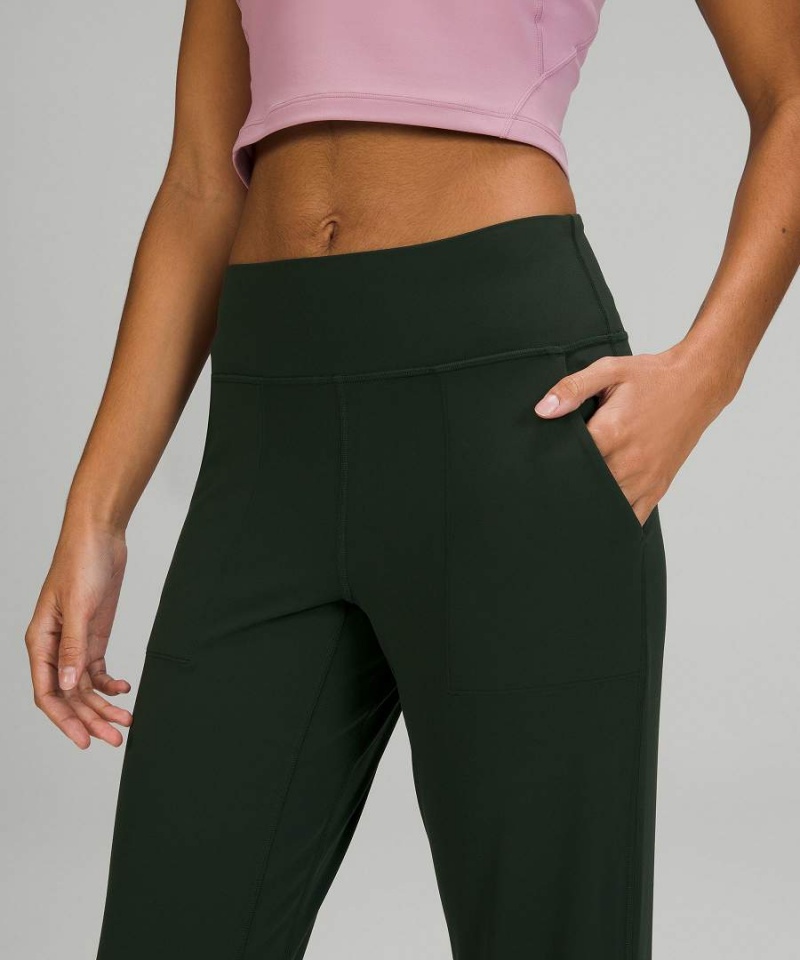 Lululemon Align™ High-Rise Cropped Joggingbyxor Dam Bruna Gröna Sverige | DMBHJY517