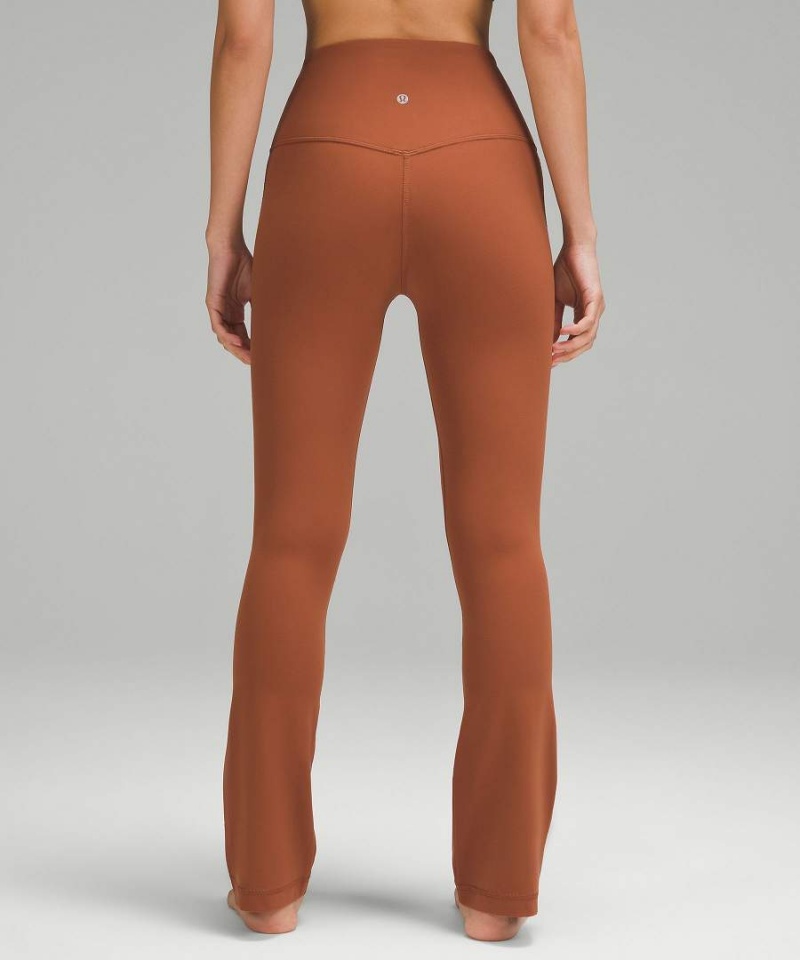 Lululemon Align™ High-Rise Mini-Flared Extra Korta Tights Dam Bruna Sverige | DLVTUN038